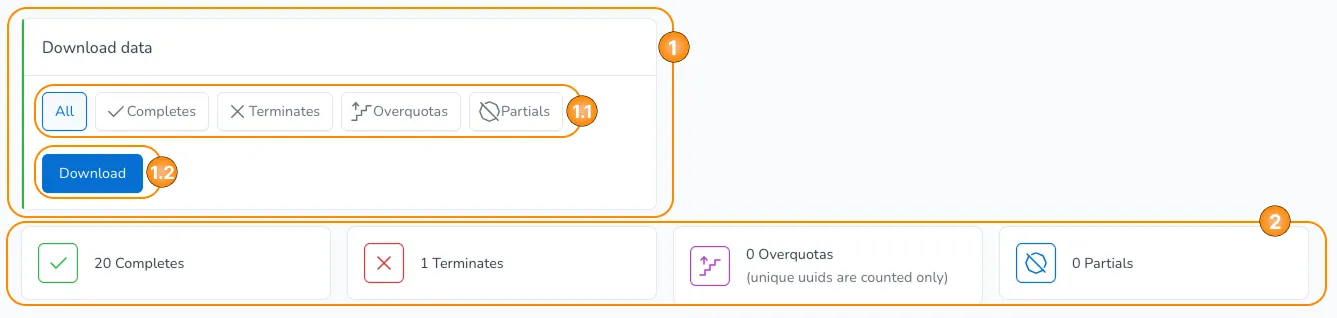 Project Report Page - Download Data