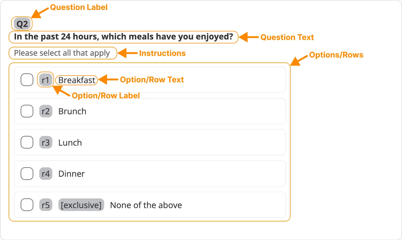 Questions Section - Questions - Checkbox (Example)