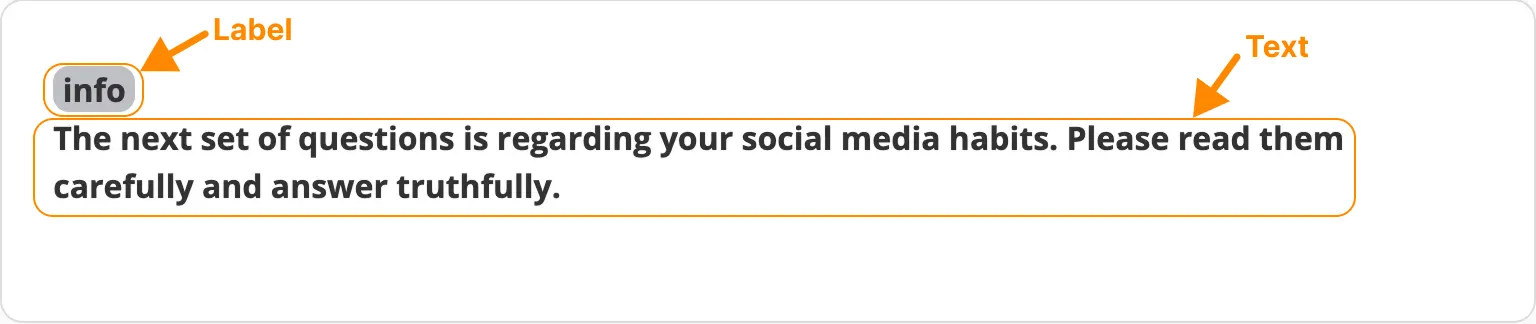 Questions Section - Questions - Info (Example)